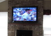 TV Installation Over Fireplace