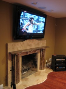 Plasma Installed Over Fireplace GEORGE T_08