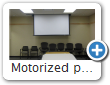 Motorized projector lift/screen