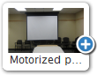 Motorized projector lift/screen
