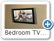 Bedroom TV on wall