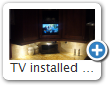 TV installed in kitchen cabinet