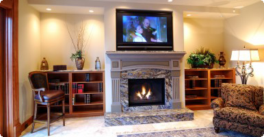 Plasma TV Over Fireplace
